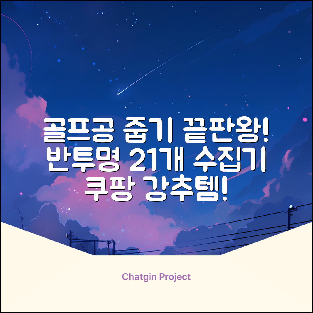 골프공 픽업기 줍기 회수기 수집기 수거기 공21개, 반투명, 1개 추천 리뷰