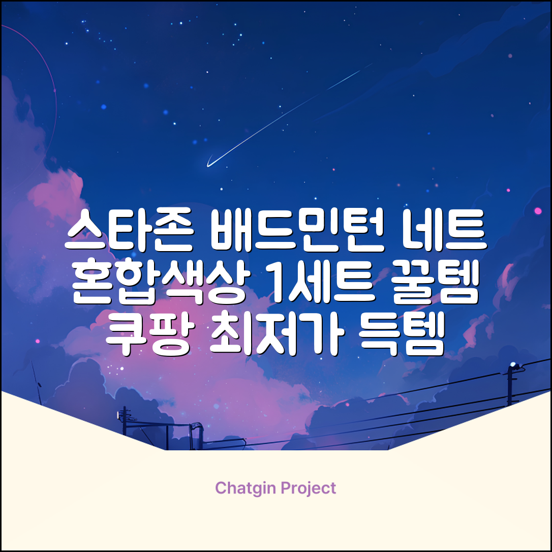 스타존 배드민턴 그물 네트 + 가방, 혼합색상, 1세트 추천 리뷰