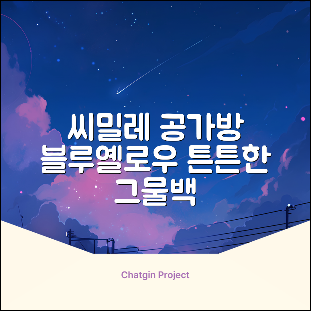 씨밀레 두꺼운 그물 공 가방, 블루 + 옐로우, 1개 추천 리뷰