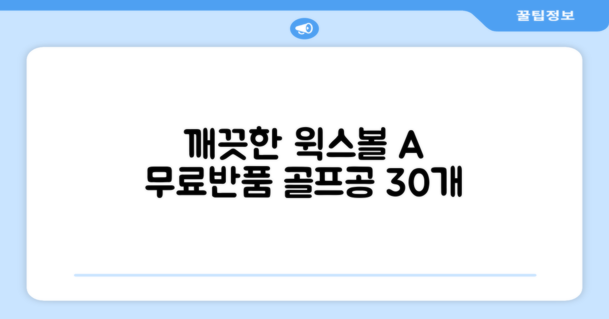 [윅스 진짜 깨끗한 볼] A+급 무료반품 로스트 골프공 로스트볼 유명브랜드, [A+ 브랜드혼합] 화이트, 30개 추천 리뷰