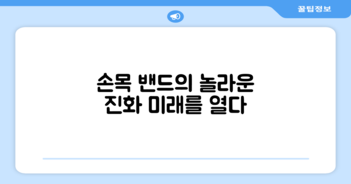 손목 밴드의 진화, 그 놀라운 변화