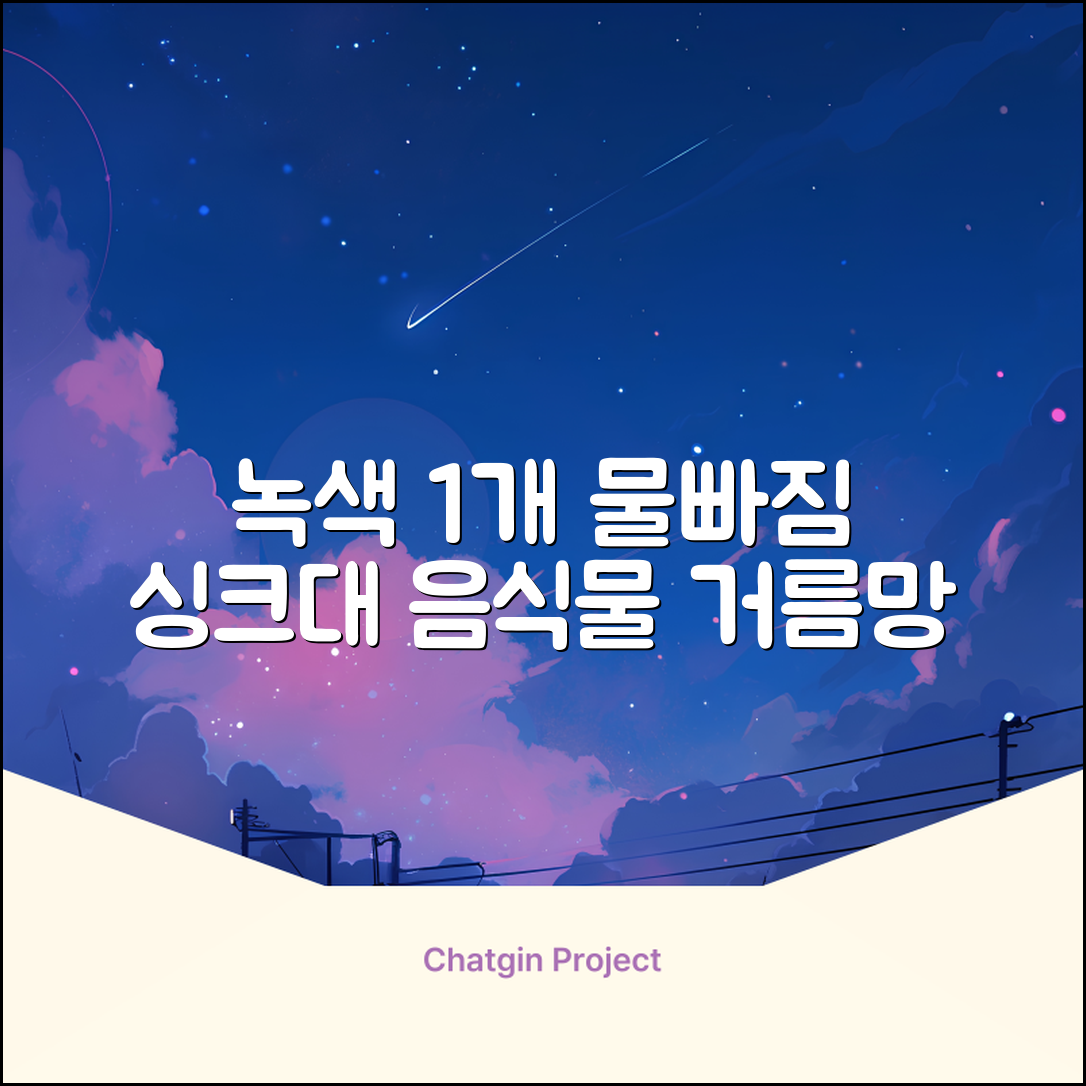 홈 주방 물빠짐 싱크대 음식물 거름망 음식물 물기제거 과일 세척 바구니원터치 오픈 수납바구니 거치대 채반 채망 바스켓, 녹색, 1개 추천 리뷰