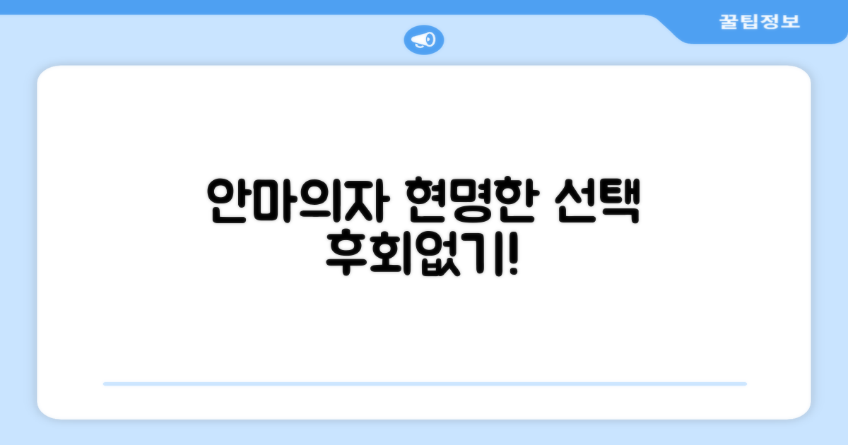 안마의자, 제대로 고르세요