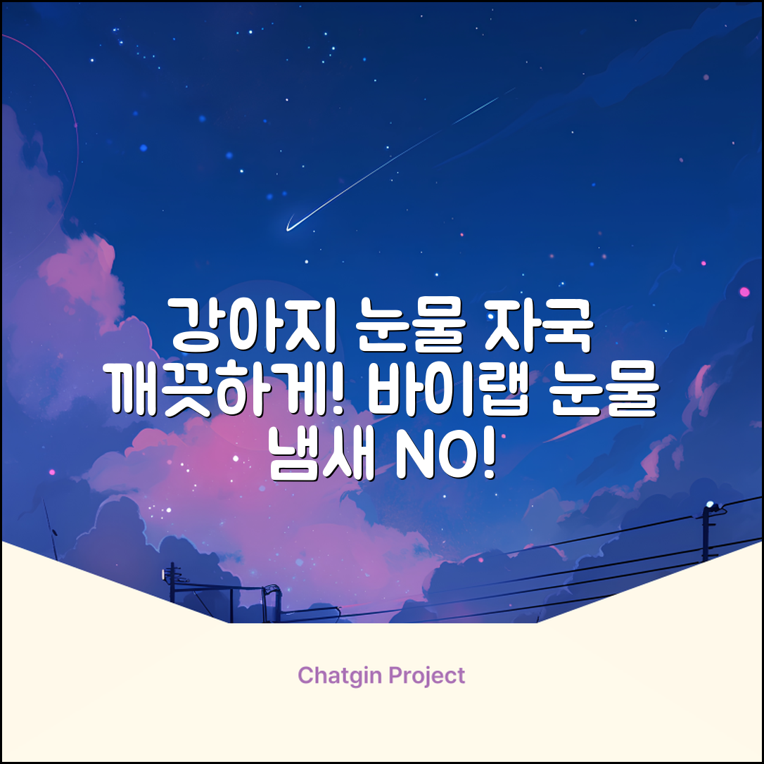 바이랩 강아지 눈물자국 눈 눈물냄새 세정 아이클리너, 40ml, 1세트 추천 리뷰