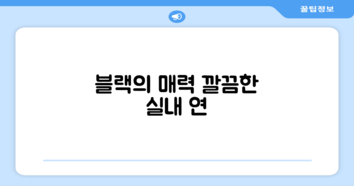 블랙 디자인, 깔끔한 실내 연출