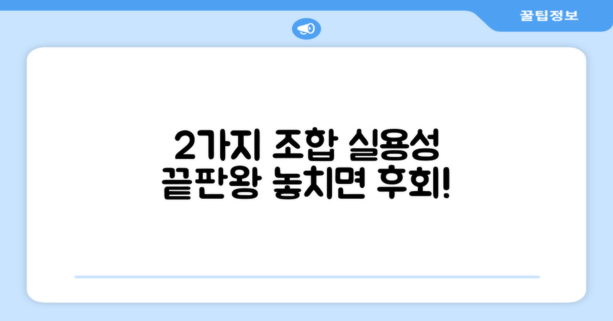 2개 구성, 실용성 최고