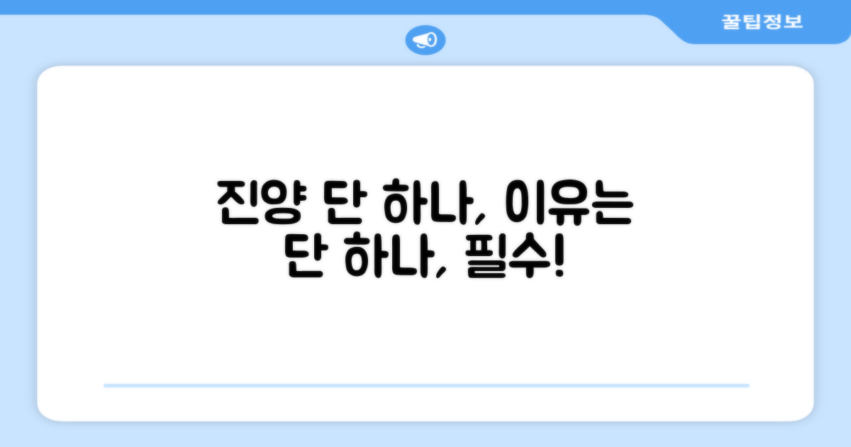 1가지 진양 추천 이유