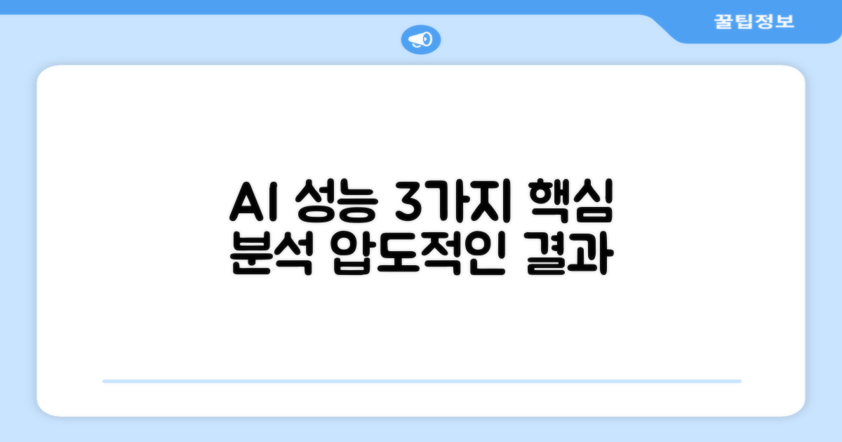 3가지 AI 성능 분석
