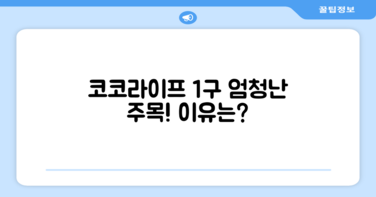 코코라이프 1구, 왜 주목받는가