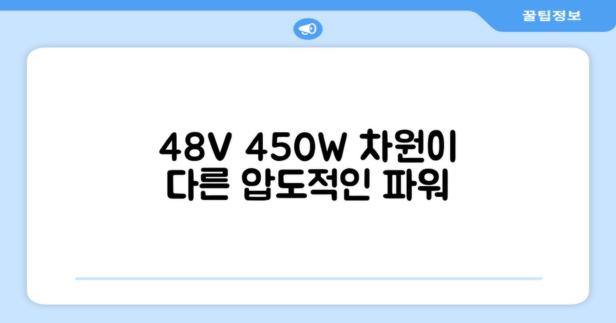 48V 450W, 무엇이 다를까요?