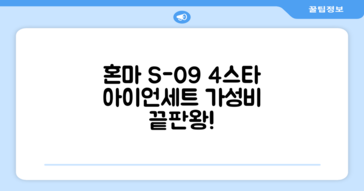 혼마아이언세트 남자아이언세트 S-09 혼마아이언 4스타 4/5/6/7/8/9/10/11/A/S 아이언커버 포함, 그라파이트S 추천 리뷰