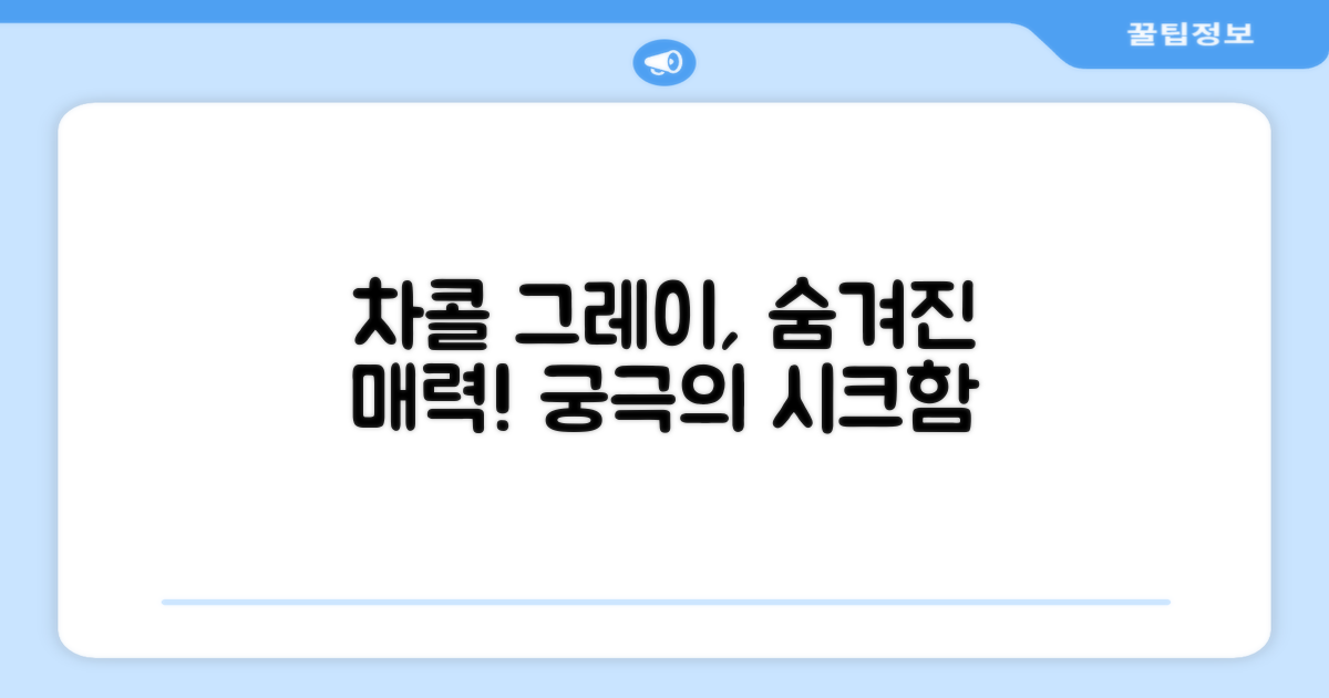 차콜그레이, 어떤 매력이?