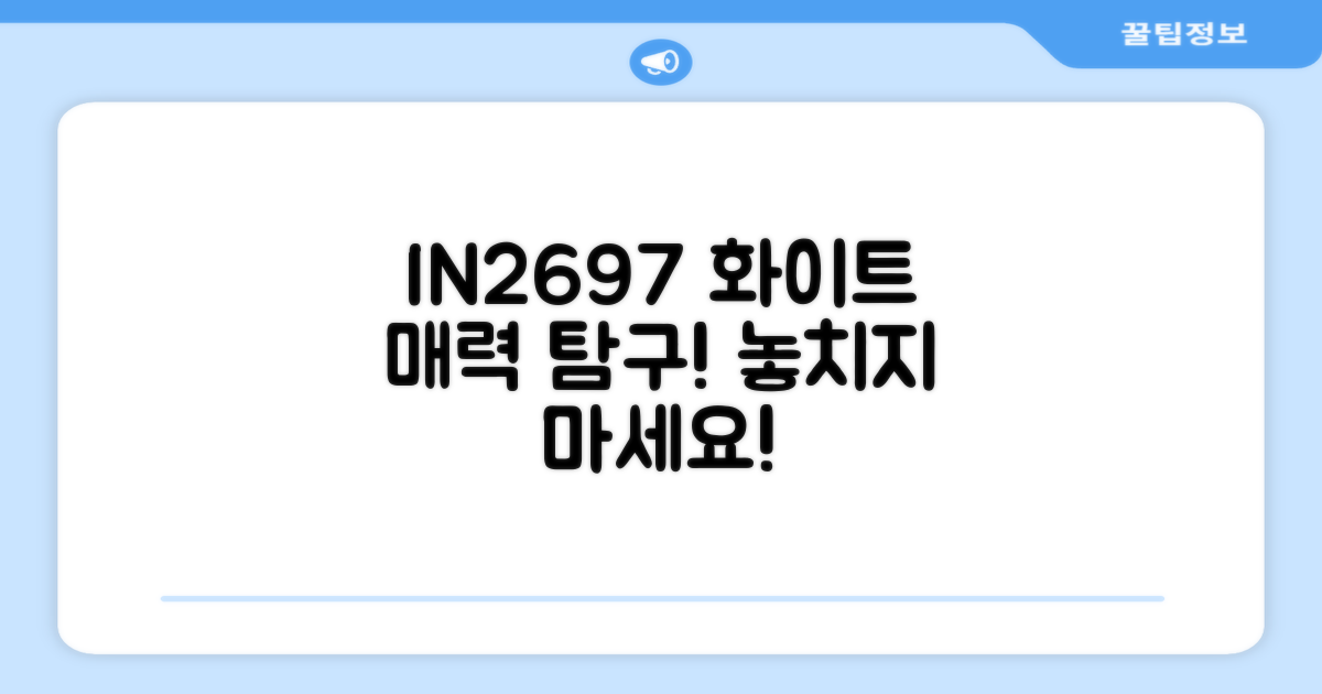 IN2697 화이트, 매력 파헤치기!