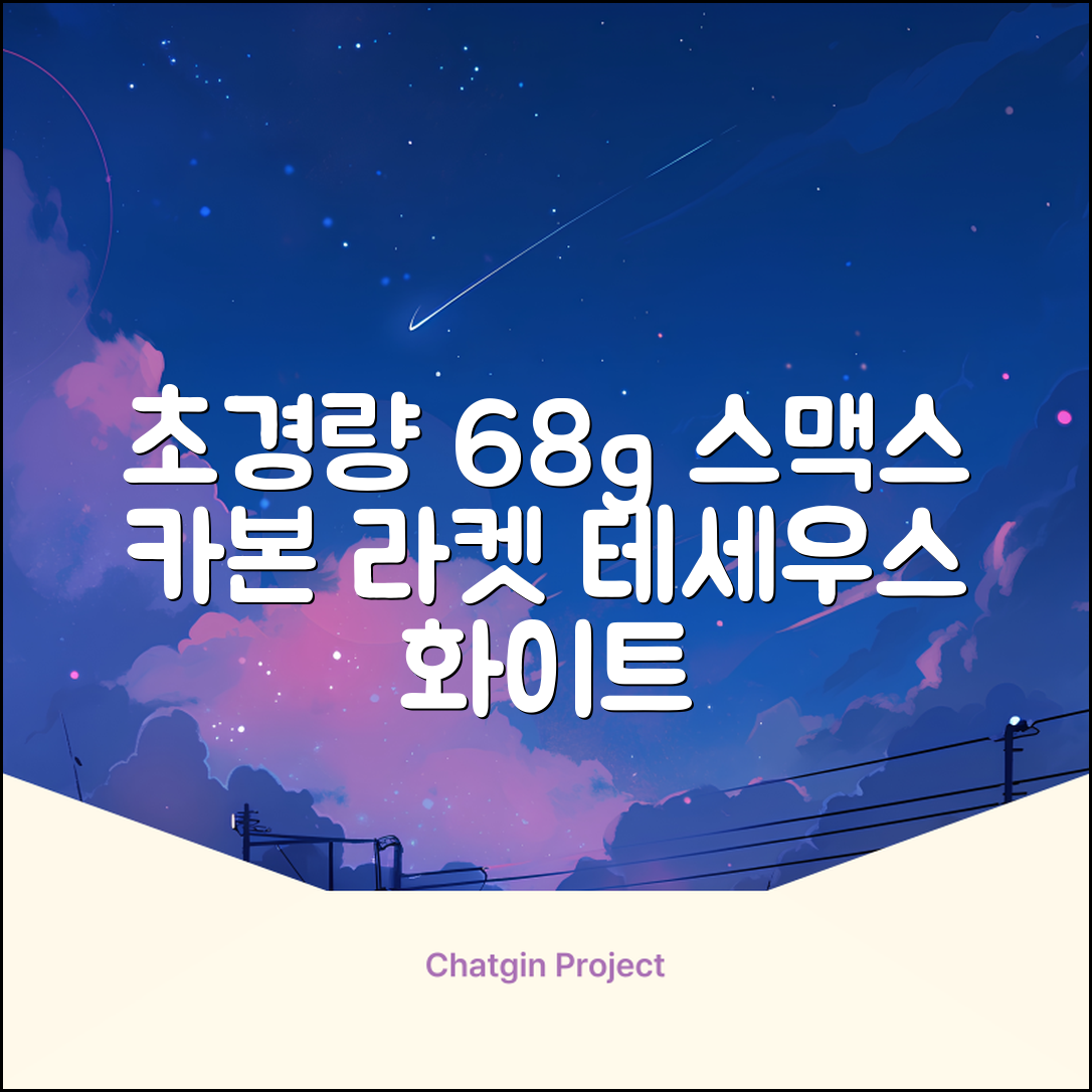 스맥스코리아 풀카본 초경량 배드민턴 라켓 68g, 테세우스 화이트, 1개 추천 리뷰