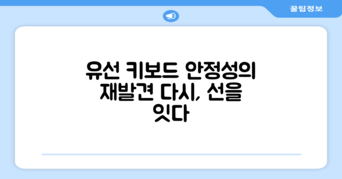 유선 키보드, 안정성의 재발견