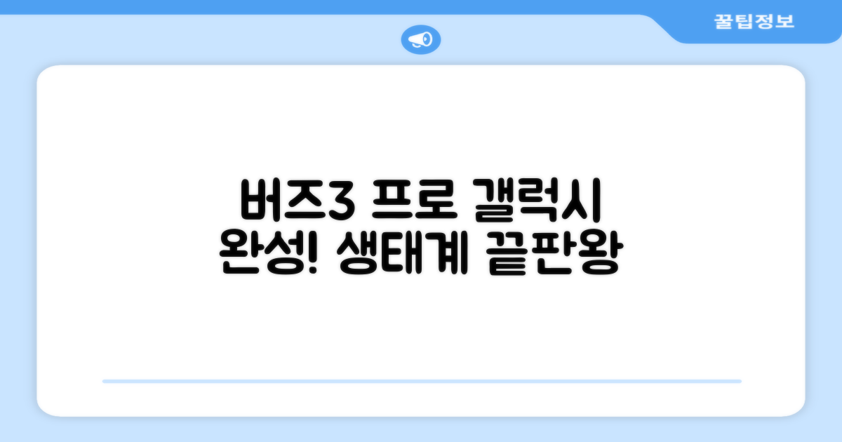 갤럭시 생태계, 버즈3 프로로 완성!