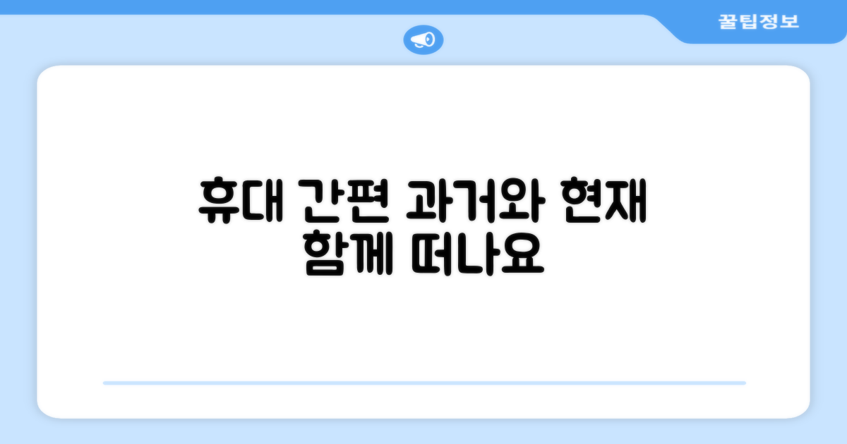 휴대가 간편한 과거와 현재