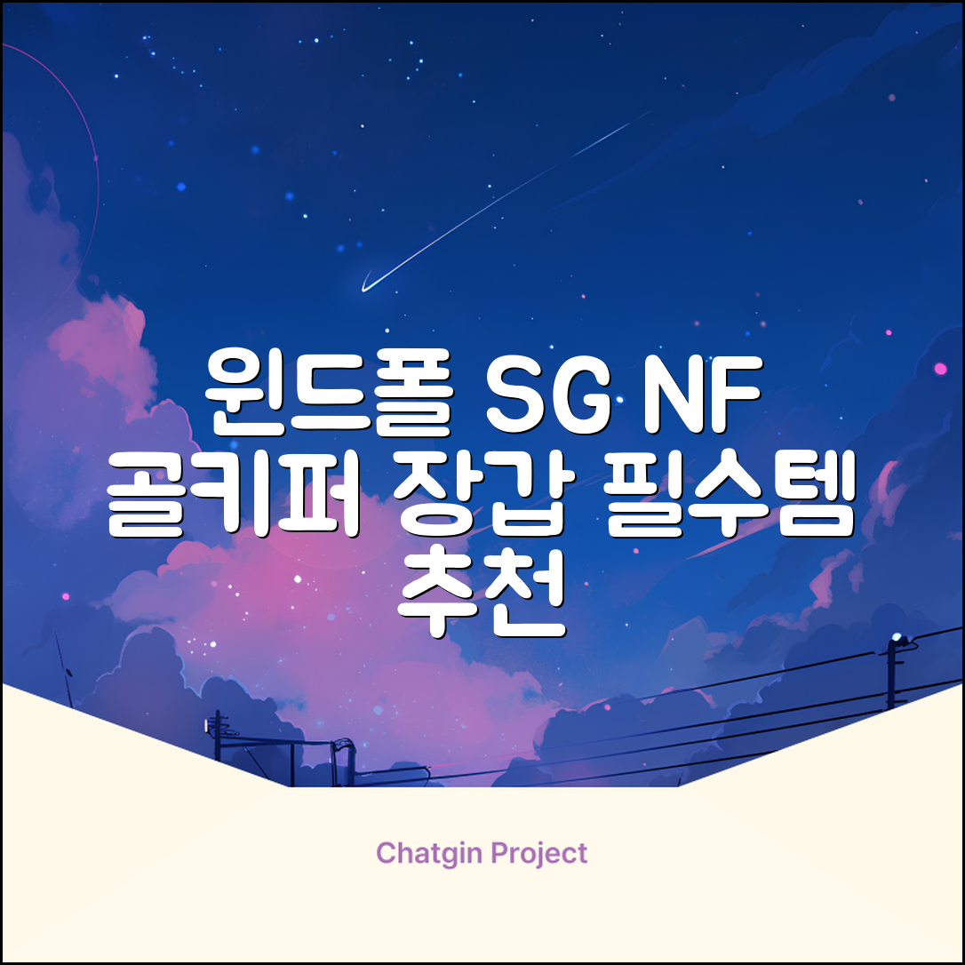 윈드폴스포츠 SG NF 축구 골키퍼장갑 5호-10호, 윈드폴스포츠 SG NF 골키퍼장갑 화이트 블랙, 1개 추천 리뷰