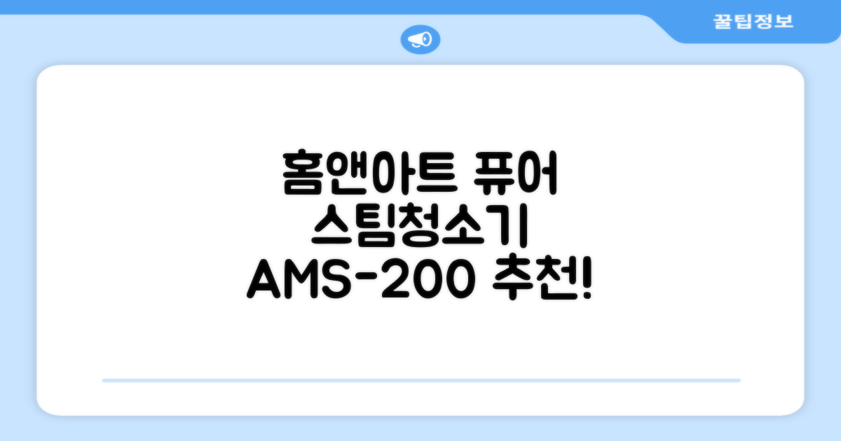 홈앤아트 퓨어 스팀청소기 AMS-200 추천 리뷰