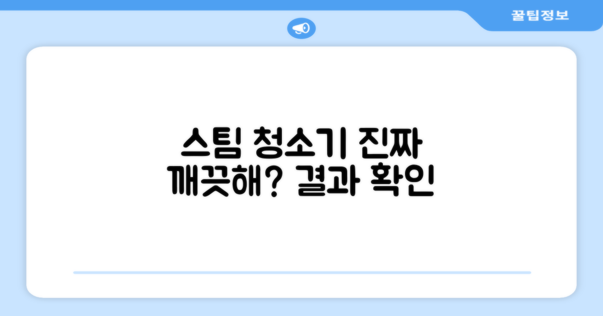 스팀 청소기, 정말 깨끗할까?