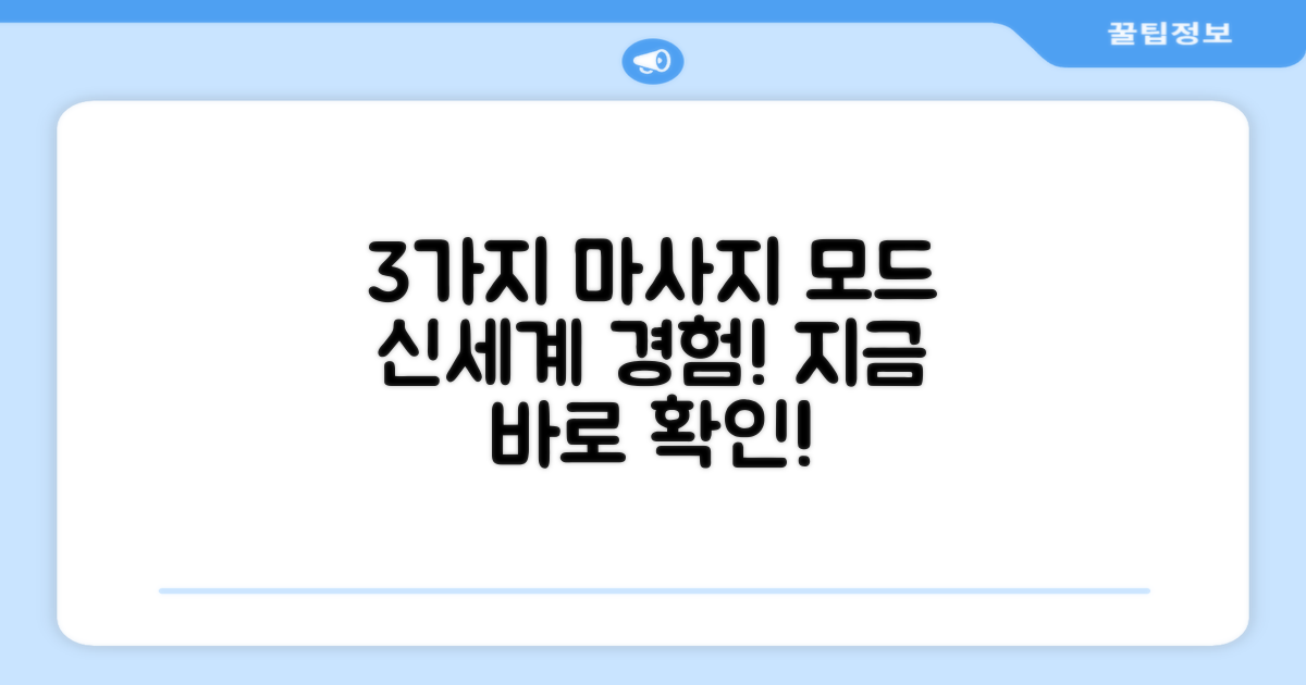 3가지 마사지 모드