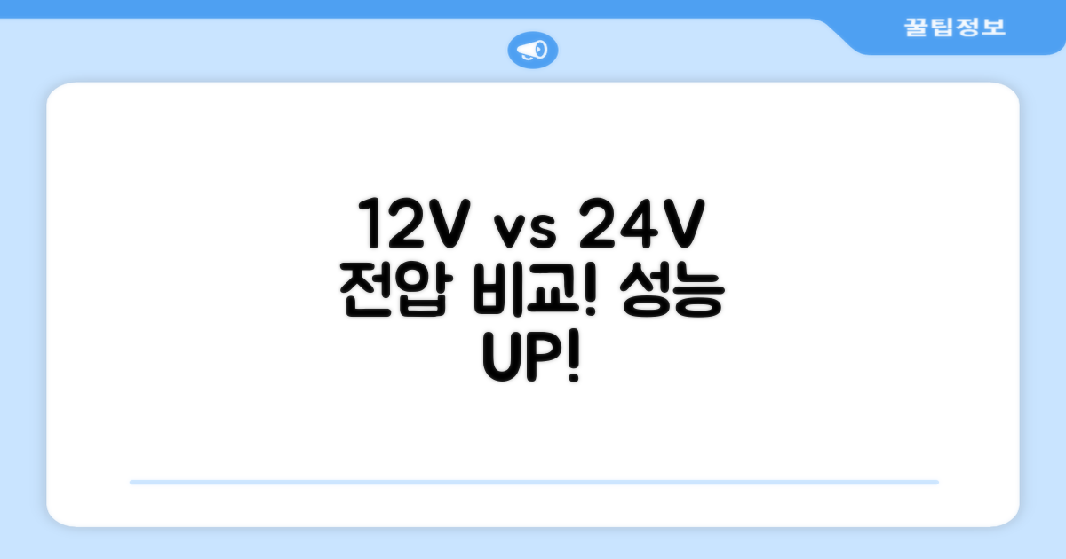 12V vs 24V 비교
