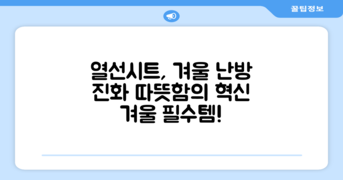 겨울철 난방, 열선시트의 진화