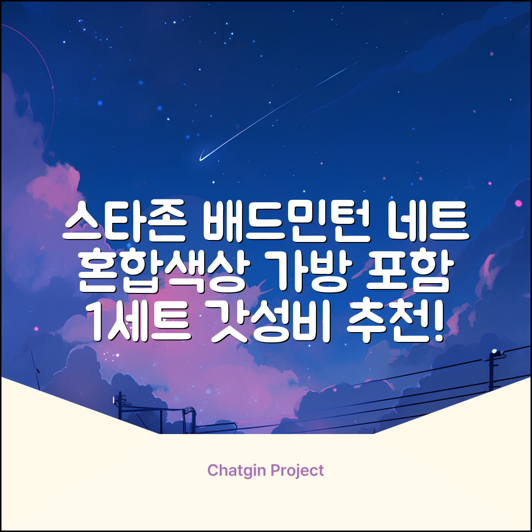 스타존 배드민턴 그물 네트 + 가방, 혼합색상, 1세트 추천 리뷰