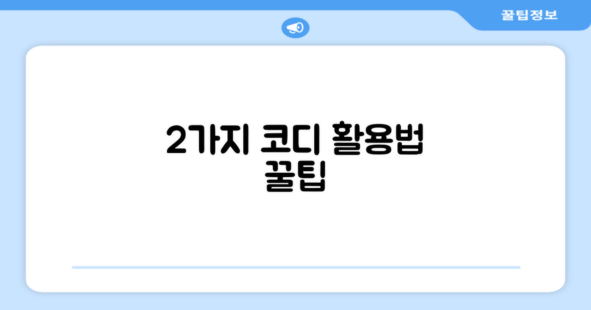 2가지 코디 활용법
