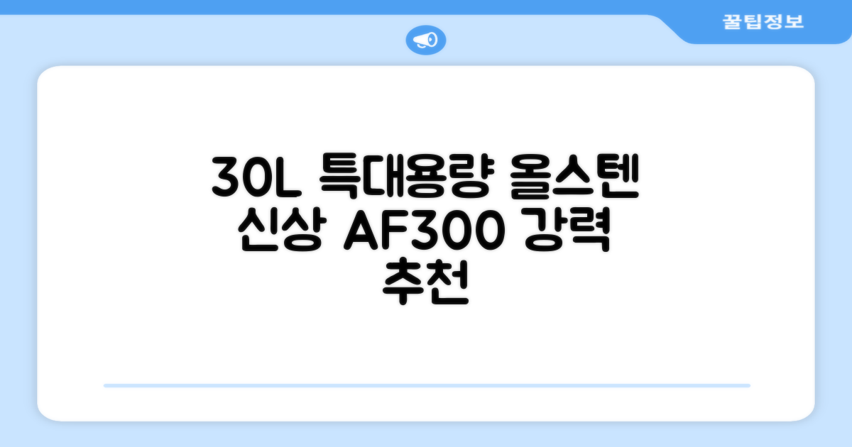 [최신형]리빙웰 30L 특대용량 신제품 올스텐 에어프라이어 AF300 추천 리뷰
