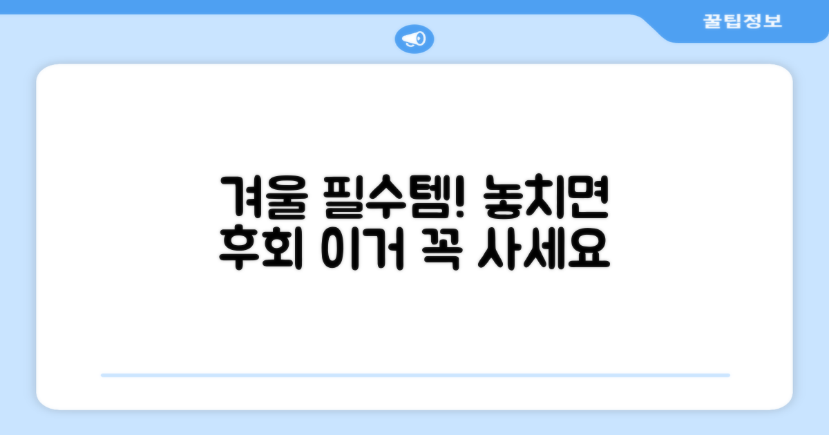 겨울철 필수템 인정