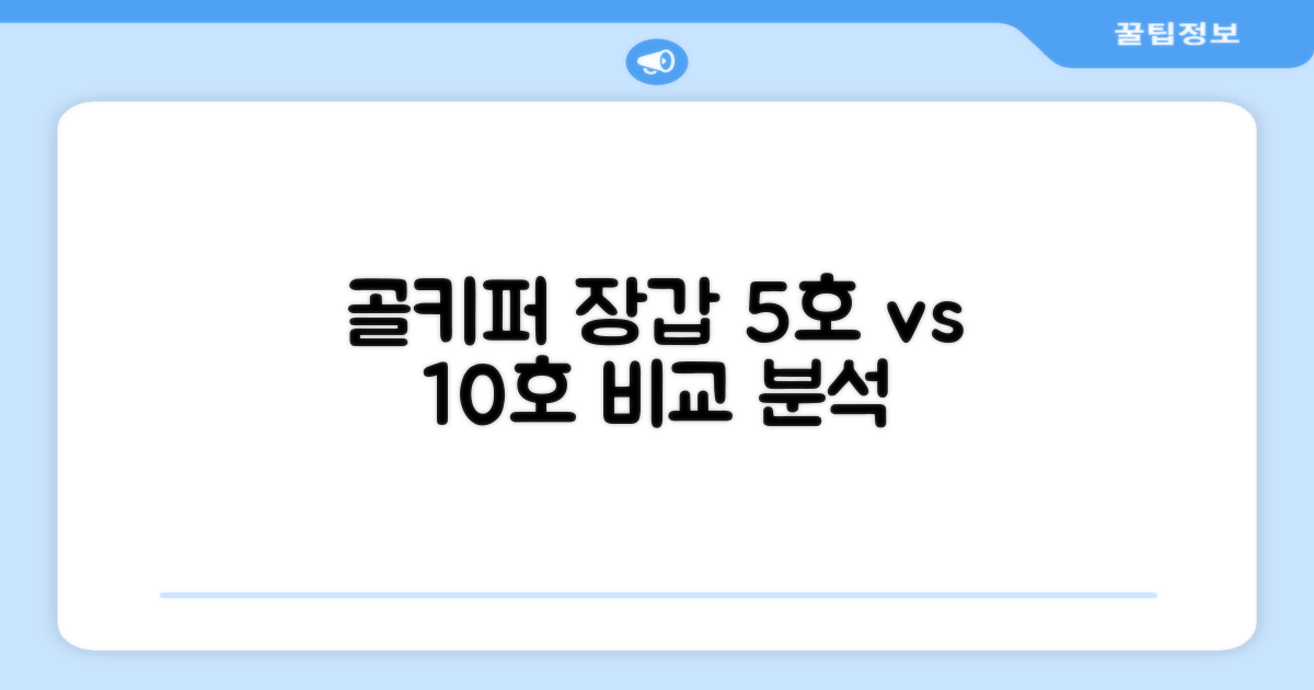 윈드폴스포츠 SG NF 축구 골키퍼장갑: 5호 vs 10호 사이즈 비교