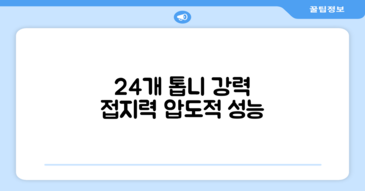 24개 톱니, 강력한 접지력